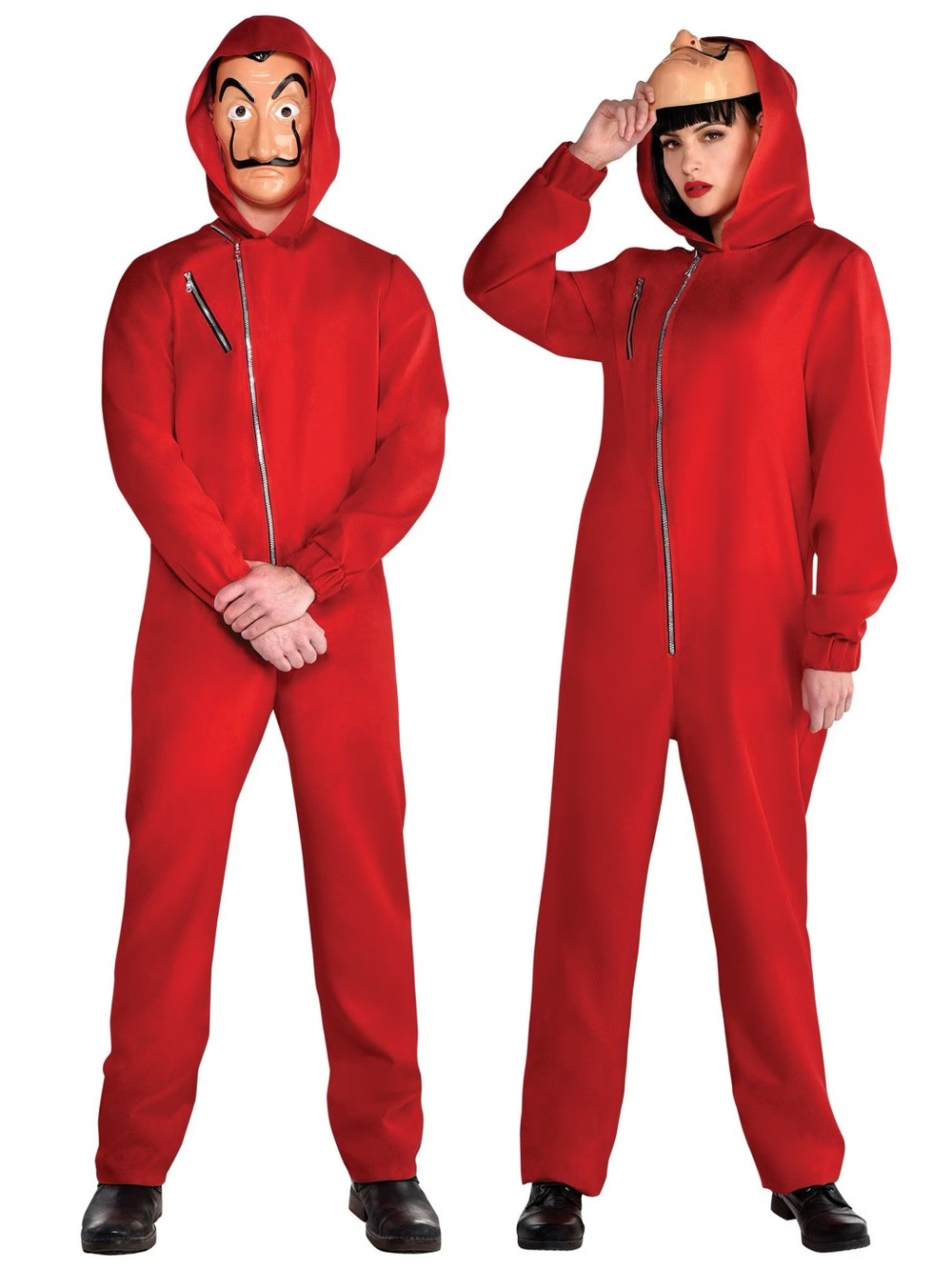 BRAND NEW men women adult netflix bank robber halloween costume size S/M